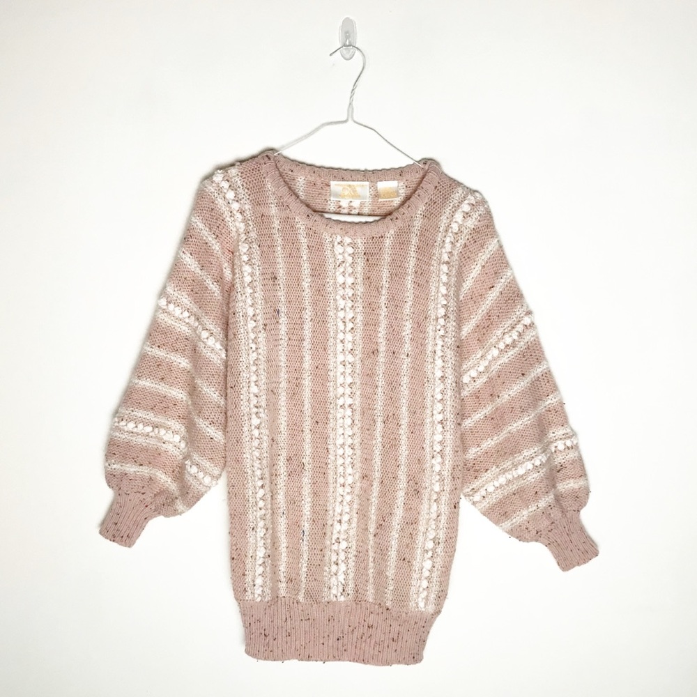 Vintage Light Pink Sweater Knit by Career Guild